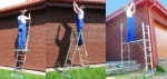Rusztowanie aluminiowe podest roboczy 2x7 drabina aluminiowa TUV