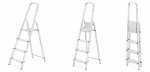 Drabina aluminiowa domowa wolnostojąca HIGHER 3 stopniowa