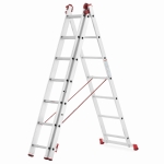 Drabina aluminiowa uniwersalna 3x7 HIGHER Professional na schody - 4,49 m
