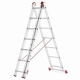 Drabina aluminiowa uniwersalna 3x7 HIGHER Professional na schody - 4,49 m