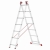 Drabina aluminiowa uniwersalna 3x7 HIGHER Professional na schody - 4,49 m