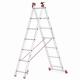 Drabina aluminiowa uniwersalna 3x7 HIGHER Professional na schody - 4,49 m