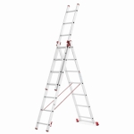 Drabina aluminiowa uniwersalna 3x7 HIGHER Professional na schody - 4,49 m
