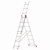 Drabina aluminiowa uniwersalna 3x7 HIGHER Professional na schody - 4,49 m
