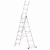 Drabina aluminiowa uniwersalna 3x7 HIGHER Professional na schody - 4,49 m