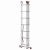 Drabina aluminiowa uniwersalna 3x7 HIGHER Professional na schody - 4,49 m