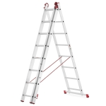 Drabina aluminiowa uniwersalna 3x8 HIGHER Professional na schody - 5,63 m