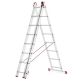 Drabina aluminiowa uniwersalna 3x8 HIGHER Professional na schody - 5,63 m