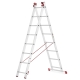 Drabina aluminiowa uniwersalna 3x8 HIGHER Professional na schody - 5,63 m