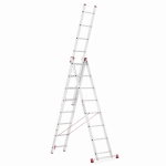 Drabina aluminiowa uniwersalna 3x8 HIGHER Professional na schody - 5,63 m