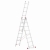 Drabina aluminiowa uniwersalna 3x8 HIGHER Professional na schody - 5,63 m