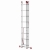 Drabina aluminiowa uniwersalna 3x8 HIGHER Professional na schody - 5,63 m