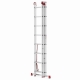Drabina aluminiowa uniwersalna 3x8 HIGHER Professional na schody - 5,63 m