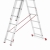 Drabina aluminiowa uniwersalna 3x8 HIGHER Professional na schody - 5,63 m