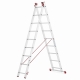 Drabina aluminiowa uniwersalna 3x9 HIGHER Professional na schody - 6,19 m