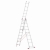 Drabina aluminiowa uniwersalna 3x9 HIGHER Professional na schody - 6,19 m