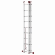 Drabina aluminiowa uniwersalna 3x9 HIGHER Professional na schody - 6,19 m