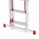 Drabina aluminiowa uniwersalna 3x9 HIGHER Professional na schody - 6,19 m