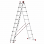 Drabina aluminiowa uniwersalna 3x10 HIGHER Professional na schody - 6,76 m