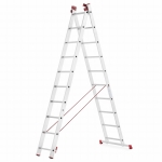 Drabina aluminiowa uniwersalna 3x10 HIGHER Professional na schody - 6,76 m