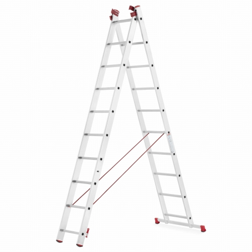 Drabina aluminiowa uniwersalna 3x10 HIGHER Professional na schody - 6,76 m