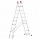 Drabina aluminiowa uniwersalna 3x10 HIGHER Professional na schody - 6,76 m