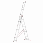 Drabina aluminiowa uniwersalna 3x10 HIGHER Professional na schody - 6,76 m