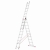 Drabina aluminiowa uniwersalna 3x10 HIGHER Professional na schody - 6,76 m