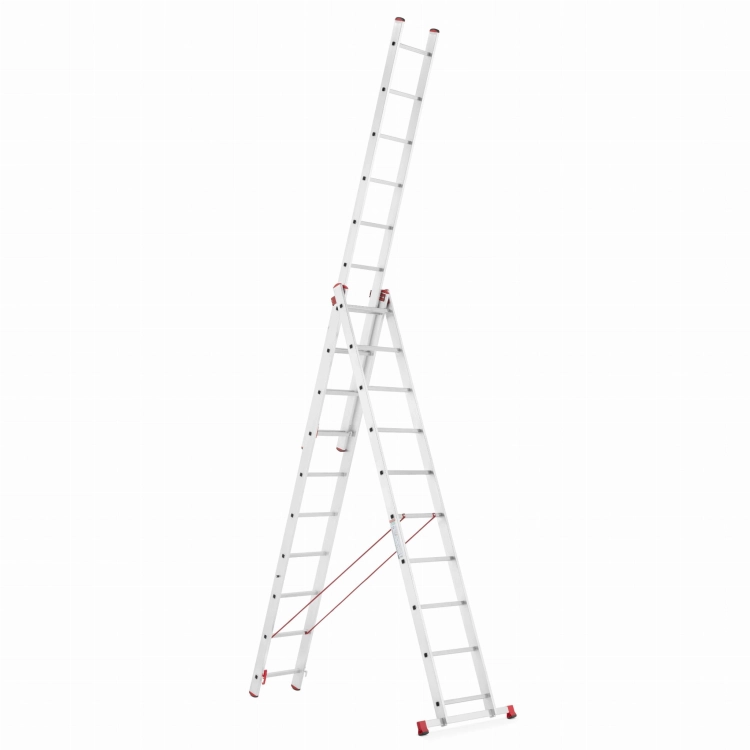 Drabina aluminiowa uniwersalna 3x10 HIGHER Professional na schody - 6,76 m