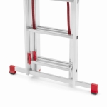 Drabina aluminiowa uniwersalna 3x10 HIGHER Professional na schody - 6,76 m