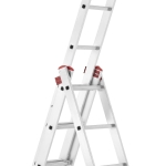 Drabina aluminiowa uniwersalna 3x10 HIGHER Professional na schody - 6,76 m
