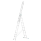 Drabina aluminiowa 3x14 wielofunkcyjna MOCNA 9,09 m uniwersalna udźwig 150kg