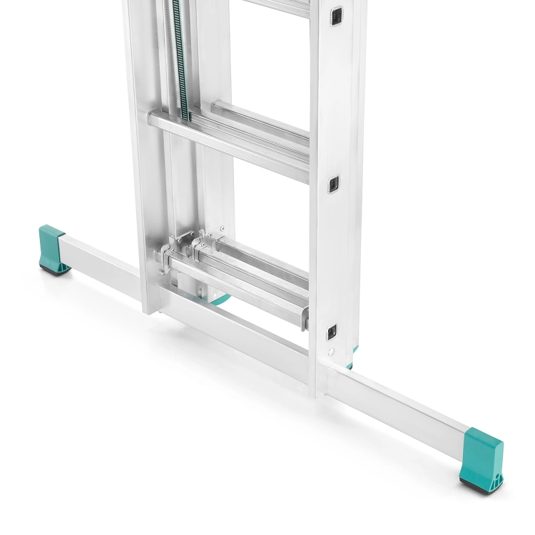 Drabina aluminiowa 3x14 wielofunkcyjna MOCNA 9,09 m uniwersalna udźwig 150kg