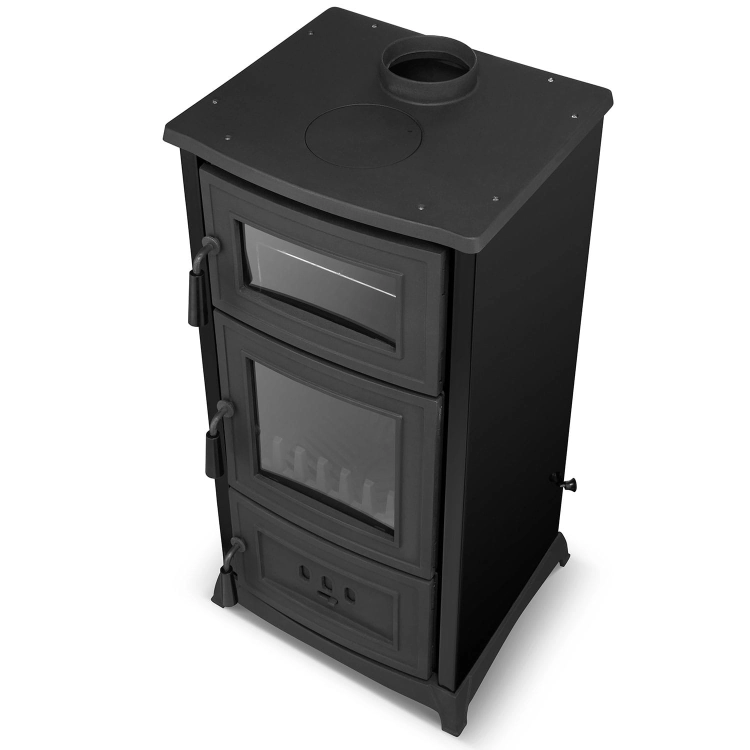 Piec-kominek-stalowo-żeliwny-z-piekarnikiem-i-płytą-grzewczą-ALFA-901-czarny-3.jpg