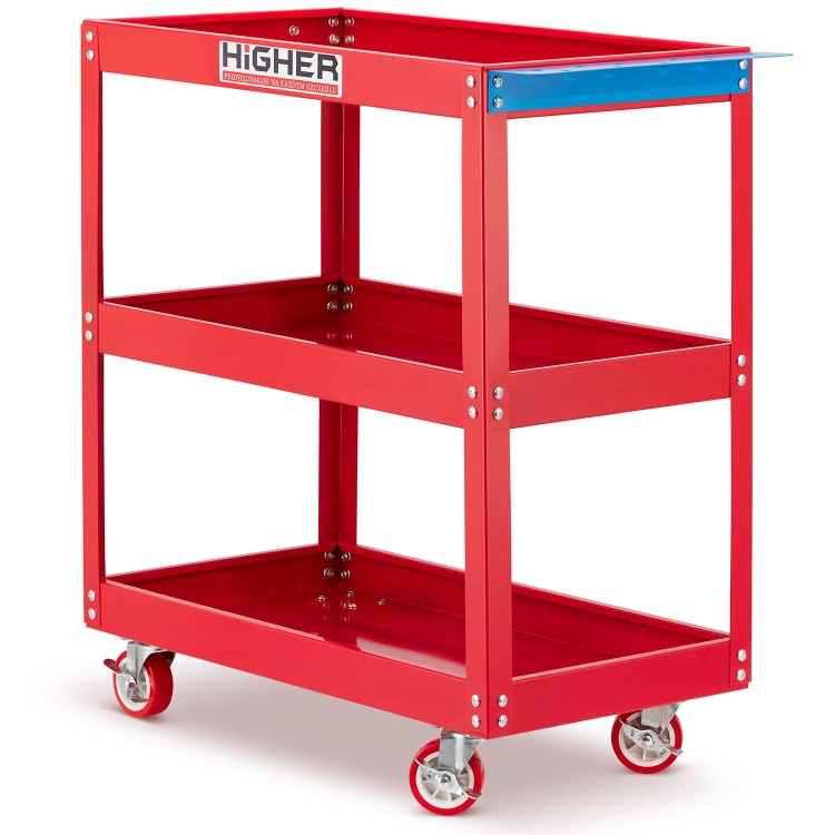 wózek warsztatowy HIGHER 175kg czerwony 3.jpg