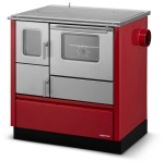 Kuchnia węglowa Alfa-Plam INOX 75 6 kW czerwona Eko Projekt 2022