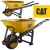 Taczka ogrodowa budowlana CATERPILLAR J-Series Steel 500kg Flat-Free Tire