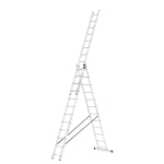 Drabina aluminiowa 3x11 HIGHER na schody 8,45 m 150 kg + hak