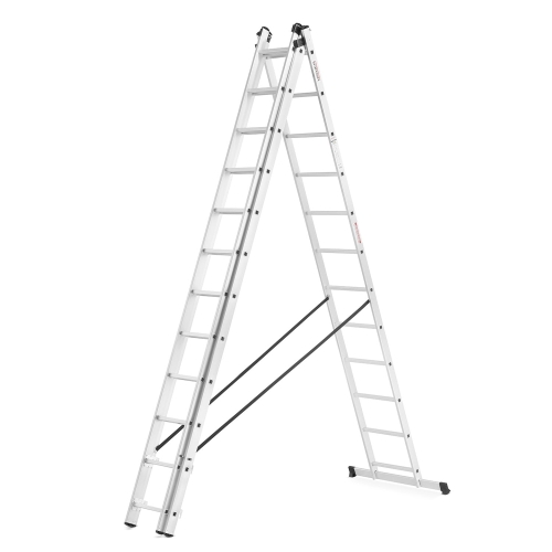Drabina aluminiowa 3x11 HIGHER na schody 8,45 m 150 kg + hak