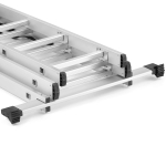 Drabina aluminiowa 3x7 HIGHER z adaptacją na schody ML-607 na 150 kg