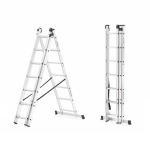Drabina aluminiowa 3x7 HIGHER z adaptacją na schody ML-607 na 150 kg