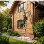 Drabina aluminiowa 3x7 HIGHER z adaptacją na schody ML-607 na 150 kg
