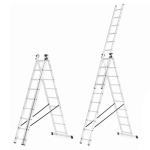 Drabina aluminiowa wielofunkcyjna 3x10 HIGHER uniwersalna na schody 7,55 m 150 kg