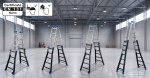 Drabina aluminiowa przegubowa teleskopowa Gierre 4+4 wielofunkcyjna na schody 150 kg 5 m EN-131