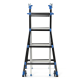 Drabina aluminiowa przegubowa teleskopowa Gierre 4+4 wielofunkcyjna na schody 150 kg 5 m EN-131
