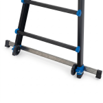 Drabina aluminiowa przegubowa teleskopowa Gierre 4+4 wielofunkcyjna na schody 150 kg 5 m EN-131