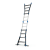 Drabina aluminiowa przegubowa teleskopowa Gierre 4+4 wielofunkcyjna na schody 150 kg 5 m EN-131