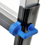 Drabina aluminiowa przegubowa teleskopowa Gierre 4+4 wielofunkcyjna na schody 150 kg 5 m EN-131