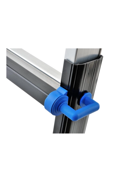 Drabina aluminiowa przegubowa teleskopowa Gierre 4+4 wielofunkcyjna na schody 150 kg 5 m EN-131