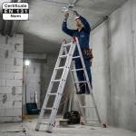 Drabina aluminiowa uniwersalna 3x7 HIGHER Professional na schody - 4,49 m